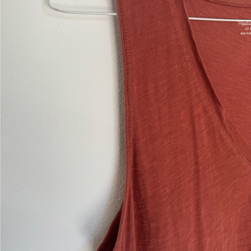 Madewell V-Neck Women's Rust Sleeveless Top- Large - Picture 3 of 3